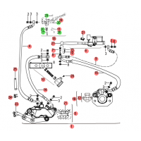 Todos los recambios originales de Keeway para el sistema de frenos de la Zahara 125 EU4 2018.