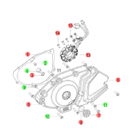 Todos los recambios originales de Keeway para la tapa del volante magnético de la RKS 125 SPORT EU4 2018.